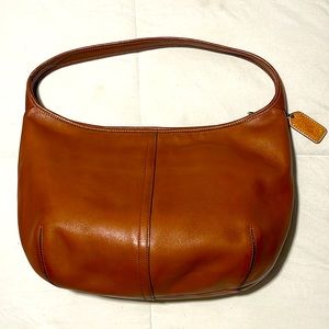 Coach Tan and Brown Shoulder Bag